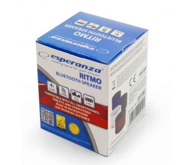 Esperanza GŁOŚNIK BLUETOOTH RITMO NIEBIESKI - 1402041 - zdjęcie 2
